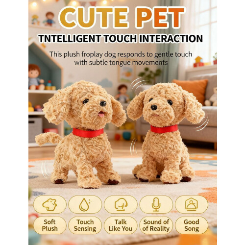 Perro robot Wuffy, juguete interactivo realista (1 unidad) 1