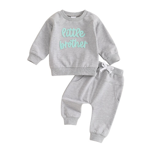 (0-6 Months, Gray) Φθινοπωρινά ρούχα για και αδερφούς