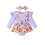 (9-12 Months, Purple) Conjunto de macacão de cabelo. 1