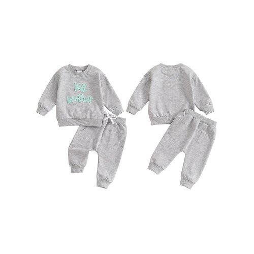 (4-5 Years, Gray) Herbst-Outfit für kleine elastischem Bund. 1