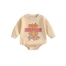 (12-18 Months, Khaki) Combinaison sweat-shirt Halloween pour nouveau-né.