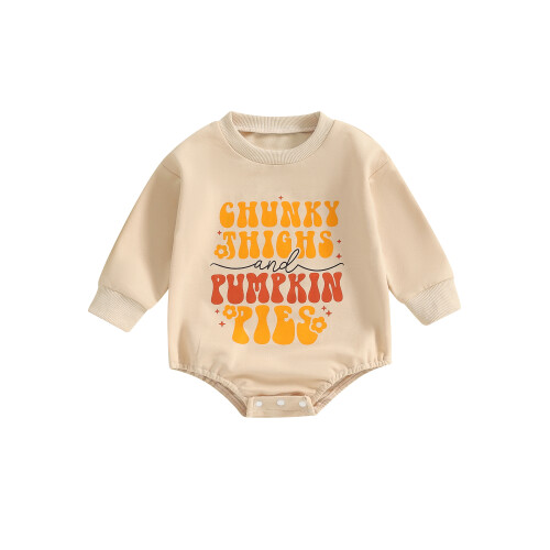 (0-3 Months, Beige) Μωρό Halloween Φούτερ Χαριτωμένα Ρούχα