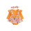 (12-18 Months, Orange) Conjunto de macacão de cabelo. 11