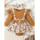 (6-9 Months, Yellow) Conjunto de macacão de cabelo. 6