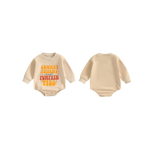(12-18 Months, Beige) Μωρό Halloween Φούτερ Χαριτωμένα Ρούχα 1