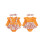 (12-18 Months, Orange) Conjunto de macacão de cabelo. 12