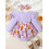 (9-12 Months, Purple) Conjunto de macacão de cabelo. 6