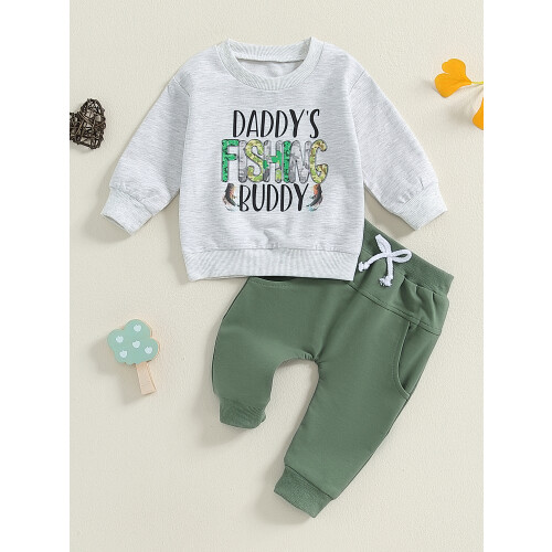 (6-12 Months, Gray) Παιδικό Σετ Παντελονιών με Τσέπες 2