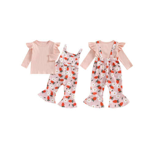 (12-18 Months, Pink) Tacar 2 phíosa Bríste Lasrach 1