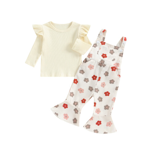 (12-18 Months, Ivory) Tacar 2 phíosa Bríste Lasrach