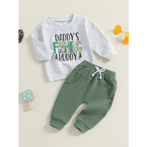 (18-24 Months, Gray) Παιδικό Σετ Παντελονιών με Τσέπες 2