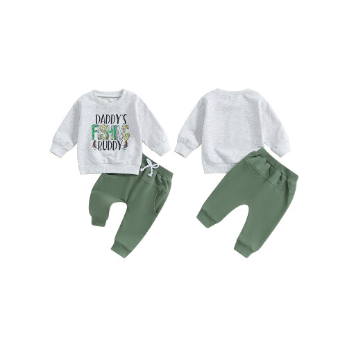 (6-12 Months, Gray) Παιδικό Σετ Παντελονιών με Τσέπες 1