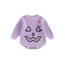 (9-12 Months, Purple) Combinaison pull d'Halloween pour l'automne.