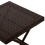Outsunny Folding Rattan Garden Coffee Table, Small Square Outdoor 2