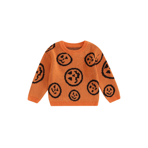 (6-12 Months, Orange) Πουλόβερ μωρών με για νήπια