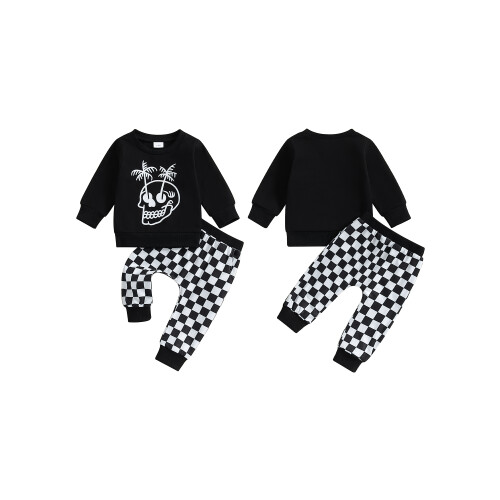(3-6 Months, Black) Σετ 2 τεμαχίων ρούχα Halloween. 1