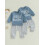 (18-24 Months, Blue) Φθινοπωρινό σετ ρούχων με κορδόνι 3