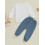 (18-24 Months, White) Φθινοπωρινό σετ ρούχων λαιμόκοψη O 3