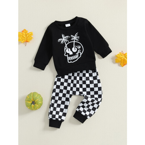 (12-18 Months, Black) Σετ 2 τεμαχίων ρούχα Halloween. 2