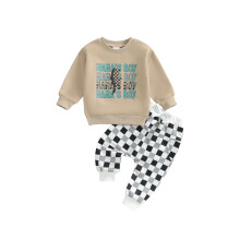 (3-6 Months, Dark Khaki) Tacair Éadaí Fómhair Seiceála Bríste