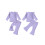(4-5 Years, Purple) Σετ παντελονιών κοριτσιών, φθινοπωρινό outfit 2