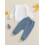 (18-24 Months, White) Set pantaloni copii lungi, ținute 4