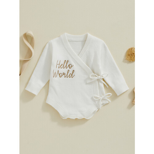 (0-3M, White) Combinaison-pull bébé fille, et tout-petit 2