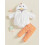 (2-3 Years, White) Completo autunnale per 2 pezzi. 12