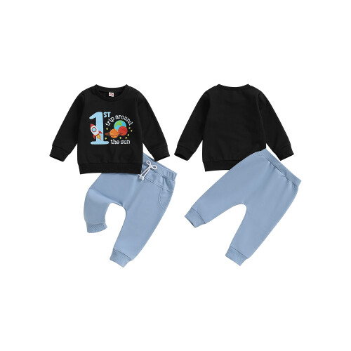 (6-12 Months, Black) Σετ 2 τεμαχίων + παντελόνι 1