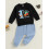 (6-12 Months, Black) Σετ 2 τεμαχίων + παντελόνι 5