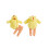 (0-6 Months, Yellow) Completo autunnale per 2 pezzi. 12