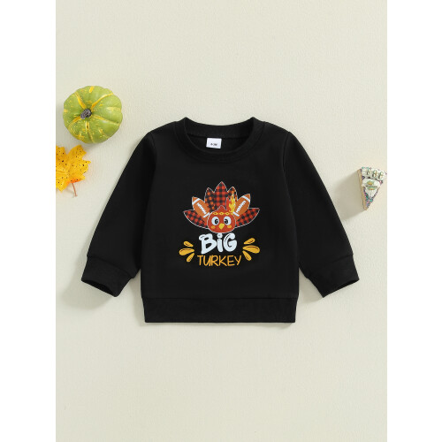 (12-18 Months, Black) Φούτερ με μακριά των Ευχαριστιών 2