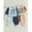 (12-24 Months, Sky Blue) Σετ 2 τεμαχίων φθινοπωρινό φόρμα 3