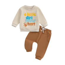 (6-12 Months, Beige) Tepláková súprava pre 2-dielne oblečenie