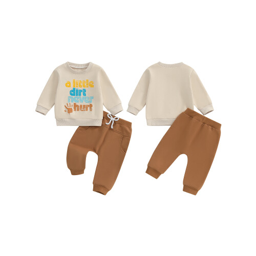 (12-18 Months, Beige) Culaith Rianaithe Buachaillí do Leanaí 1