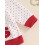 (6-12 Months, White) Completo natalizio per 2 pezzi. 7