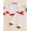 (6-12 Months, White) Completo natalizio per 2 pezzi. 5
