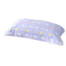 Cozys Cotton Pillow Towel 50x80cm With Cute Design-Blue Cloud B