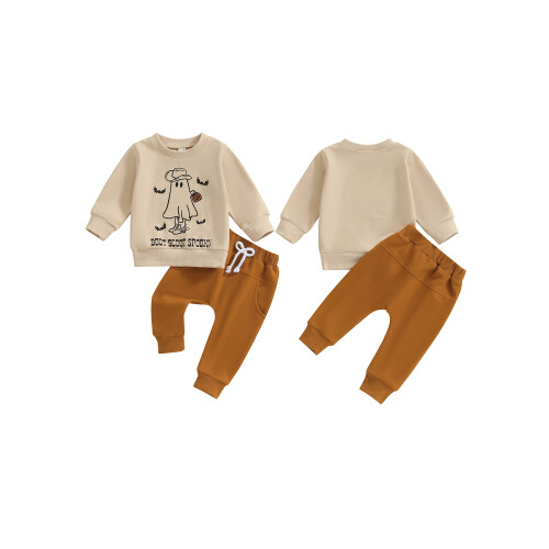 (2-3 Years, Beige) Conjunto de Halloween o Outono. 1