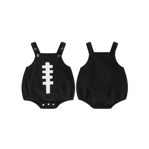 (0-3 Months, Black) Βρεφικές Φόρμες Αμάνικες για Καλοκαίρι-Φθινόπωρο 1