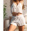 (L, White) Conjunto feminino de uso casual. 6