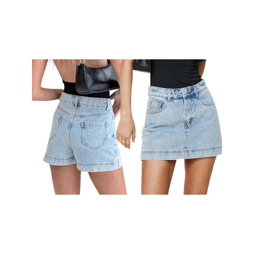 (M, Light Blue) Jupe en jean les sorties. 1