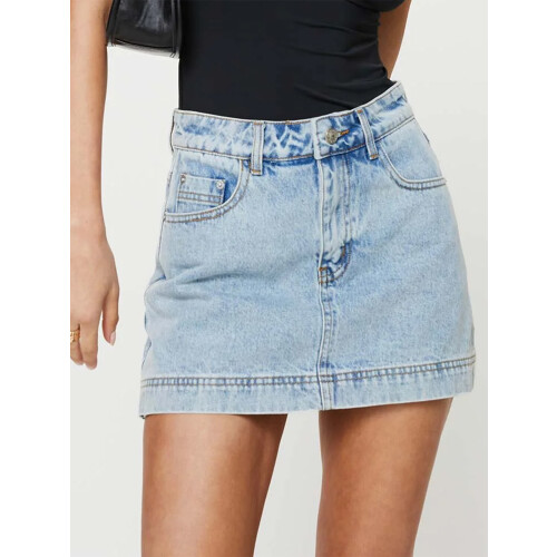 (XL, Light Blue) Jupe en jean les sorties. 2