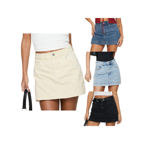 (S, Light Blue) Jupe en jean les sorties. 1
