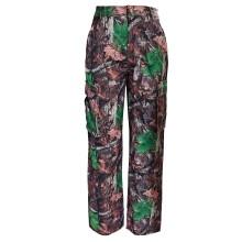 (XL, Colorful) Dames cargo broek met camouflageprint, hoge taille, klepzakken, parachutebroek