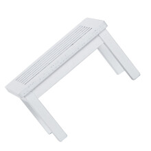 OUNONA Sjarmerende dukkehusmøbler Minibordmodell Hvit plastdekor til minihuslandskap 8,6 x 6,2 x 6,3 cm