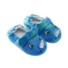 Girls Boys Slippers Warm Cartoon Animal Closed Toe Non- Soft Sole On Shoes Girl Stylish Birthday Wedding Weekend Slipper,Blue,5/6