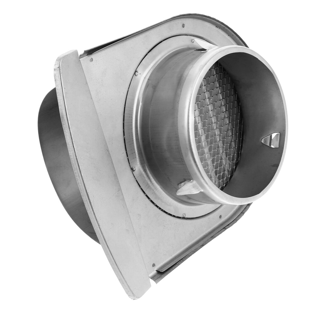 Round Grid Exhaust Vent Cover Stainless Steel Outdoor Cap With Mesh Screen For Dryer Vent 1 Set 9180479038627