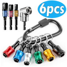 Werkzeug-Schlüsselanhänger für Männer: 1/4"-Bithalter (6 Steckplätze), 3-teiliger Steckschlüsseladapter (1/4", 3/8", 1/2"),