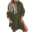 Women's Solid Hooded Fleece Sweatshirt Long Sleeve Pullover 1